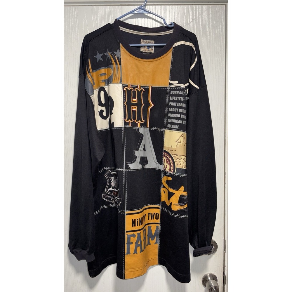 Vintage Phat Farm Heavy Jersey PF92 90s Hip Hop Men's Size XXXLarge
